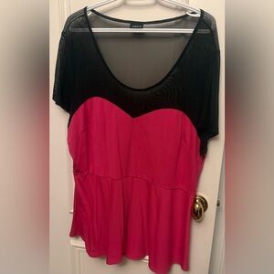 Pink and Black top